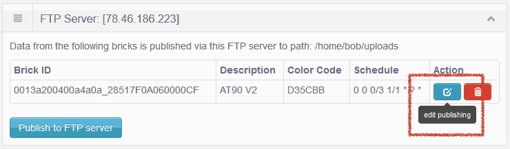 FTP SERVER INFO PAGE - HOW TO CALL tHE DETAILS